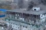 Thick black smoke rises from the heavily damaged Proton-Electrotex plant in Orel, Russia, following a reported strike. (Source: Exilenova+)