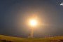 A test-launch of an intercontinental ballistic missile at the Kapustin Yar training ground in Russia on April 12, 2024.
