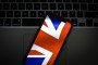 The British flag is seen on a portable mobile device. (Source: Getty Images)