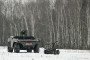 Illustrative image. PIAP HUNTER, a heavy unmanned ground vehicle, alongside a smaller autonomous robot at the Military Institute of Armament Technology training ground in Zielonka, Masovian Voivodeship, Poland, on February 19, 2026.