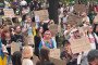 Rally in support of Mykhailo Fedorov at Franko Square in Kyiv, July 21, 2026. (Source: Suspilne News)