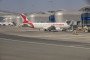 Air Arabia Abu Dhabi Airbus A320, in Sharjah International Airport, on December 2023. (