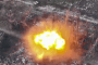 An explosion during an operation involving Ukrainian unmanned ground vehicles deployed behind Russian lines. (Source: Third Army Corps)
