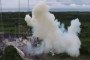Explosion demolishes part of the Soyuz launch infrastructure at the Kourou spaceport in French Guiana, April 2026. (Source: DW)