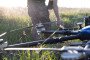 A Ukrainian soldier of the 127th Heavy Mechanized Brigade prepares a Heavy Shot UAV for launch. (Source: Getty Images)