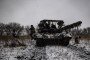 Ukrainian soldiers practice interaction in combat formations with tank support on February 15, 2025, in the Donetsk region, Ukraine. (Source: Getty Images)