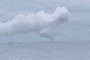 Smoke rising from an explosion site in the Peter the Great Bay near Volchanets in Primorsky Krai, August 26, 2026.