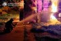 Firefighters extinguish a blaze following a Russian overnight strike in the Dnipropetrovsk region on May 9, 2026. (Source: Dnipropetrovsk Regional Military Administration)