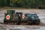The off-road transport vehicle in medical variant of the Bundeswehr of the type BV 206 S Hägglunds during the information training exercise Land Operations 2019. Illustrative photo. (Source: Getty Images)
