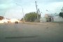 The moment of a Russian strike on a road in Pavlohrad, Dnipropetrovsk region, on September 14.