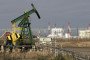 A picture shows a Yukos oil well of Prirazlomnoye, outside Nefteyugansk, Russia. (Source: Getty Images)