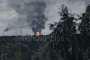 Smoke and flames rise from Taneco oil refinery in Nizhnekamsk. (Source: Exilenova+)
