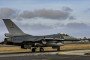 A Belgian F-16 fighter jet scrambles at Ämari Air Base in Estonia on March 11, 2022. (Source: Getty Images)