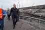 Kyiv Mayor Vitali Klitschko on a site of a Russian airstrike on Kyiv’s South Bridge, October 27, 2026.