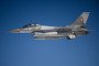A Romanian Air Force F-16 fighter jet participates in NATO's Ramstein Flag 2024 exercise over Greek territorial waters. (Source: Getty Images)