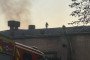 Firefighters work on the roof of the Oleksandr Dovzhenko National Film Studio in Kyiv after a Russian missile attack on October 7, 2026. (Source: Dovzhenko Film Studios via Facebook)