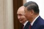 Russian leader Vladimir Putin and Chinese President Xi Jinping leave the hall after the signing ceremony on May 20, 2026, in Beijing, China.