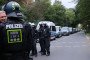 Illustrative image. Police officers stand in front of demonstrators during a blockade outside the Luttich-Kaserne military barracks in Cologne, Germany, on September 3, 2026.