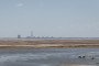 A view of Zaporizhzhia Nuclear Power Plant surrounded by dried beaches as water shortage continues for several weeks in Nikopol, Ukraine on July 3, 2023. Illustrative photo. (Source: Getty Images)