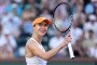 Elina Svitolina of Ukraine celebrates her win against Iga Swiatek of Poland in the Quarter Finals during Day 9 of the BNP Paribas Open at the Indian Wells Tennis Garden on March 12, 2026 in Indian Wells, California. (Source: Getty Images)