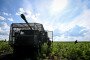 Іoldiers from a CAESAR self-propelled howitzer crew of the 148th Separate Artillery Zhytomyr Brigade of the Ukrainian Armed Forces leave their position in the Oleksandrivka sector, Dnipropetrovsk region, Ukraine, on June 23, 2026. (Source: Getty Images)