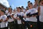 Children shout as they hold toy rifles during a military patriotic game Zarnitsa (Summer lightning) in a kindergarten in Stavropol on June 5, 2015. Illustrative photo. (Source: Getty Images)