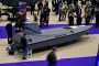 A Kraken Technology K3 Scout (USV) Uncrewed Surface Vessel is displayed at the Ministry of Defense UK Capability Showcase during the Security Equipment International (DSEI) at London Excel. (Source: Getty Images)