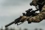 A soldier from Ukraine’s Defense Intelligence Directorate (HUR) during training in Ukraine on April 1, 2023. (Source: Getty Images)