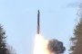 A Russian intercontinental ballistic missile launches during a strategic nuclear forces exercise, October 22, 2025. (Source: Getty Images)