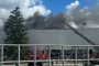 Fire at a tobacco factory in Pryluky, Chernihiv region, following a Russian attack on September 7, 2026. (Source: Suspilne Chernihiv)
