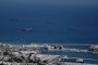 A general view shows the port of the northern Israeli city of Haifa on August 9, 2024. (Source: Getty Images)