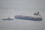 A border security vessel patrols the detained Smyrtos vessel outside the harbour, on June 15, 2026 in Portland, England. Illustrative photo. (Source: Getty Images)