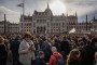 Illustrative image. Protesters gather outside the Hungarian Parliament in Budapest on May 18, 2025. (Source: Getty Images)