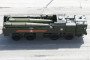 9T250 transporter-loader vehicle, part of the “Iskander-M” operational-missile system during a military parade.