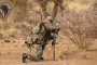 Russia-backed African Corps fighter on patrol in a desert area of Mali. (Source: Clash Report)