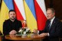 President of Ukraine Volodymyr Zelenskyy meets with Polish Prime Minister Donald Tusk. (Source: Getty Images)