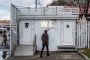 A photograph taken on November 12, 2017 shows a public toilet at the Gorky Central Park of Culture and Leasure in Moscow, Russia. (Source: Getty Images)