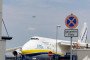 A police drone flies next to a Ukrainian Antonov cargo aircraft at Leipzig/Halle Airport on August 5, 2026. (Source: Getty Images)
