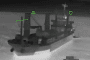 A vessel in the Black Sea struck during a Ukrainian attack. (Source: Ukrainian President Volodymyr Zelenskyy/X)