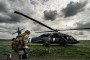 A UH-60 Black Hawk helicopter used by Ukraine's Defense Intelligence (HUR) during a training exercise in Ukraine, April 2023. (Source: Getty Images)