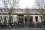 Voters queue at the Russian Embassy in France, in Paris, on March 17, 2024, during Russia’s presidential election. (Source: Getty Images)