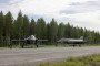 US Marine Corps F-35B stealth fighters operate from a Finnish highway, June 2026.