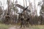 Ukrainian soldiers prepare the Evanger UAV for launch on September 24, 2025, in the Kharkiv region, Ukraine.