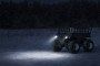 Varkhan ground robotic complex is operating at night using its infrared illumination system.