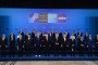 NATO leaders pose for a family photo during the NATO Summit at Bestepe Presidential Compound in Ankara, Türkiye on July 8. (Source: Getty Images)