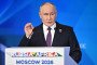 Russian leader Vladimir Putin delivers a speech during the plenary session of the Russia-Africa Economic and Humanitarian Forum in Moscow, Russia, on October 28, 2026. (Source: Getty Images)