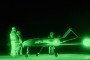 Ukrainian servicemen prepare a long-range strike drone for a nighttime mission. (Source: Ukrainian Defense Ministry)