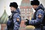 Russian National Guard (Rosgvardia) servicemen patrol Red Square in front of St. Basil's Cathedral in central Moscow on November 10, 2022.