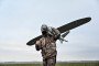 A serviceman of the 108th Independent Territorial Defence Brigade prepares a Leleka-100 reconnaissance UAV for launch on the Zaporizhzhia axis, February 15, 2024. (Source: Getty Images)