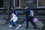 Moscow resident Andrey and his family arrive in Yerevan. (Source: Getty Images)